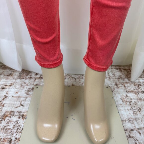 Women's Hudson Krista Ankle Super Skinny Mid to High Rise Jeans Orange Size 32 - Picture 11 of 12